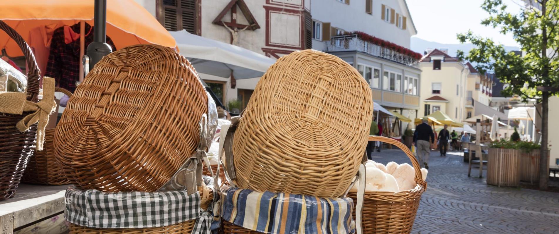 Körbe auf einem Markt